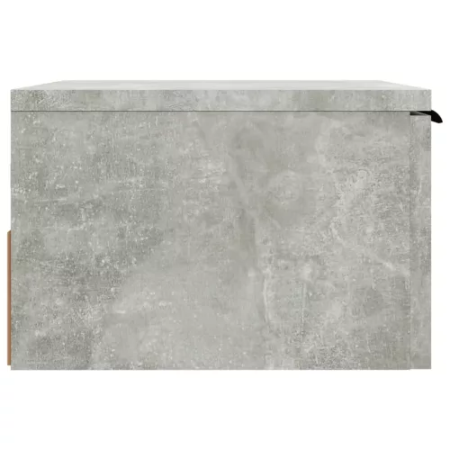 Betonszürke falra szerelhető éjjeliszekrény 34x30x20 cm