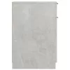 Betonszürke szerelt fa íróasztalszekrény 33,5 x 50 x 75 cm