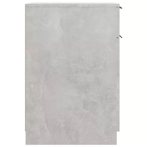 Betonszürke szerelt fa íróasztalszekrény 33,5 x 50 x 75 cm