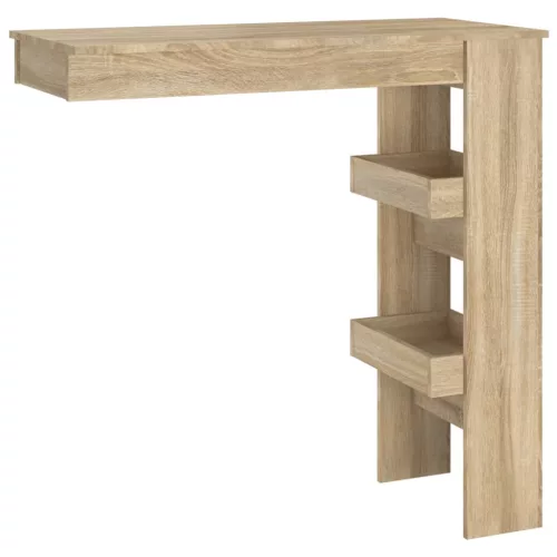 Sonoma tölgy színű fatermék fali bárasztal 102 x 45 x 103,5 cm