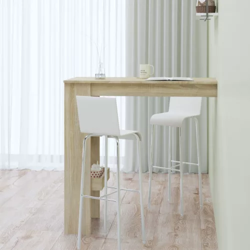 Sonoma tölgy színű fatermék fali bárasztal 102 x 45 x 103,5 cm