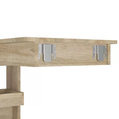 Sonoma tölgy színű fatermék fali bárasztal 102 x 45 x 103,5 cm