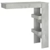 Betonszürke fatermék fali bárasztal 102 x 45 x 103,5 cm
