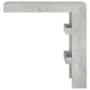 Betonszürke fatermék fali bárasztal 102 x 45 x 103,5 cm