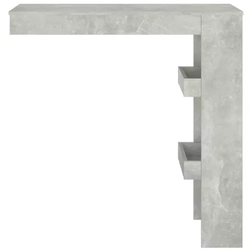 Betonszürke fatermék fali bárasztal 102 x 45 x 103,5 cm