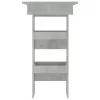 Betonszürke fatermék fali bárasztal 102 x 45 x 103,5 cm