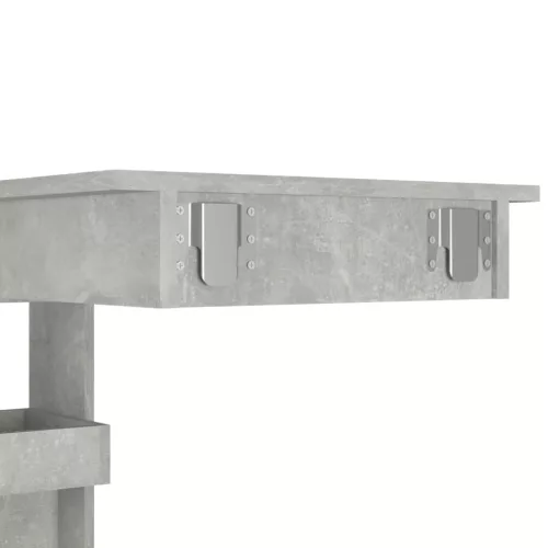 Betonszürke fatermék fali bárasztal 102 x 45 x 103,5 cm