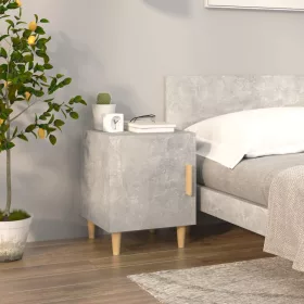 Betonszürke szerelt fa éjjeliszekrény