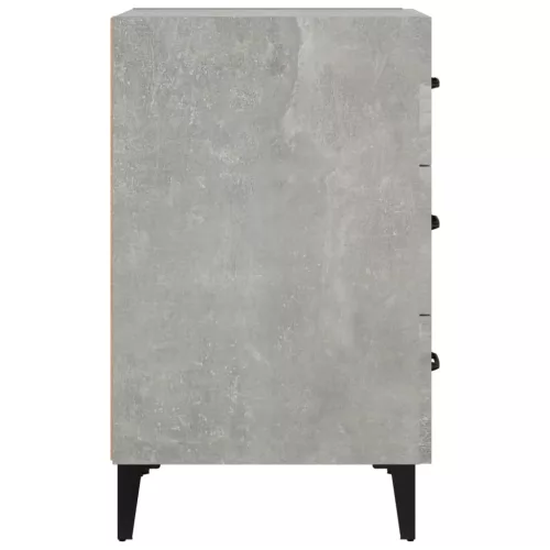 Betonszürke szerelt fa éjjeliszekrény 40 x 40 x 66 cm