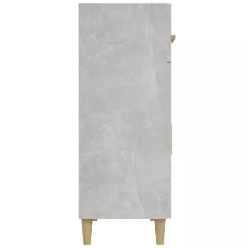 Betonszürke szerelt fa tálalóasztal 69,5 x 34 x 89 cm
