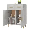Betonszürke szerelt fa tálalóasztal 69,5 x 34 x 89 cm