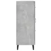 Betonszürke szerelt fa tálalószekrény 69,5 x 34 x 90 cm