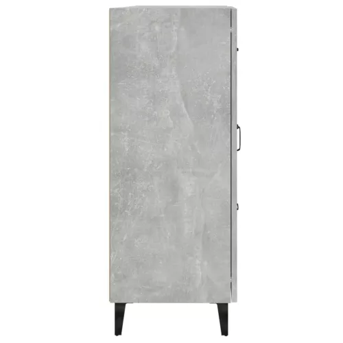 Betonszürke szerelt fa tálalószekrény 69,5 x 34 x 90 cm