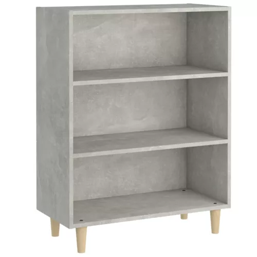 Betonszürke szerelt fa tálalószekrény 69,5 x 32,5 x 90 cm
