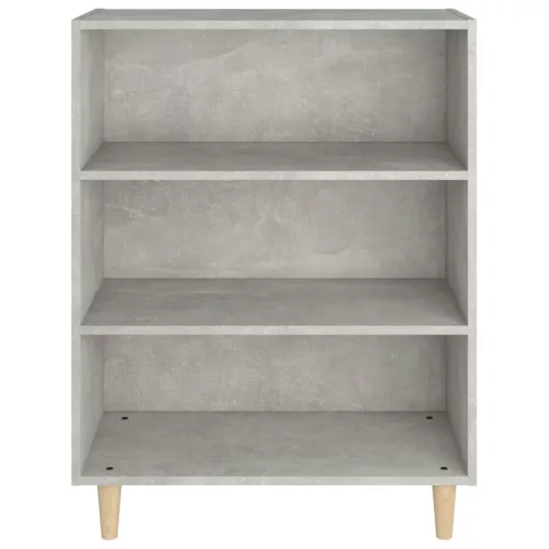 Betonszürke szerelt fa tálalószekrény 69,5 x 32,5 x 90 cm