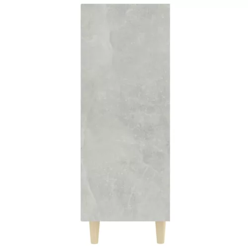 Betonszürke szerelt fa tálalószekrény 69,5 x 32,5 x 90 cm