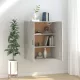 Betonszürke szerelt fa függőszekrény 69,5 x 34 x 90 cm