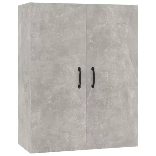 Betonszürke szerelt fa függőszekrény 69,5 x 34 x 90 cm