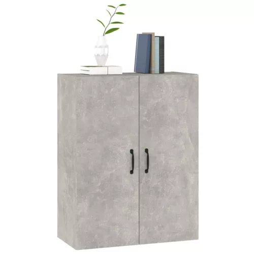 Betonszürke szerelt fa függőszekrény 69,5 x 34 x 90 cm