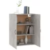 Betonszürke szerelt fa függőszekrény 69,5 x 34 x 90 cm