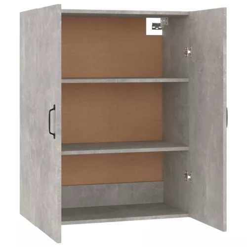Betonszürke szerelt fa függőszekrény 69,5 x 34 x 90 cm