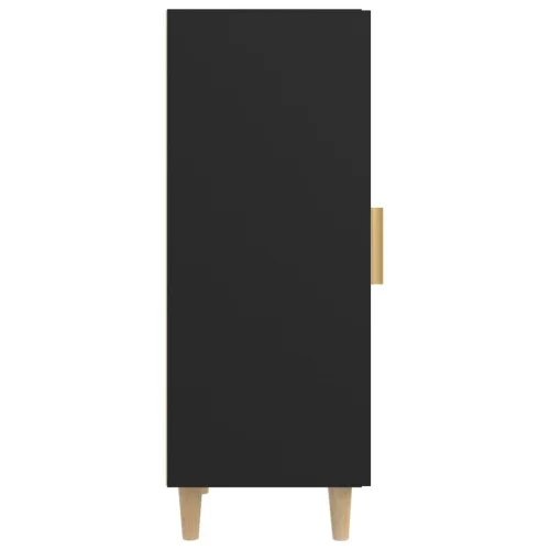 Fekete szerelt fa tálalószekrény 34,5 x 34 x 90 cm