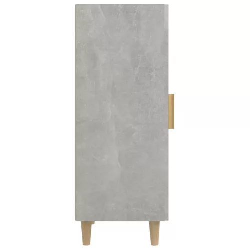 Betonszürke szerelt fa tálalószekrény 34,5 x 34 x 90 cm
