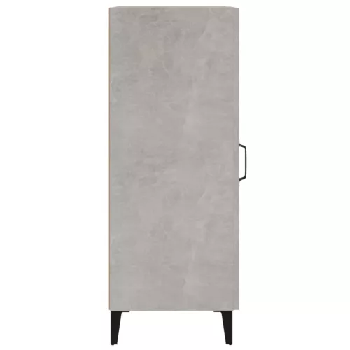 Betonszürke szerelt fa tálalószekrény 34,5 x 34 x 90 cm