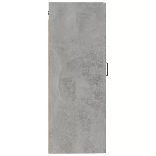 Betonszürke szerelt fa függőszekrény 35 x 34 x 90 cm