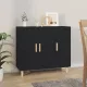Fekete szerelt fa tálalószekrény 90 x 34 x 80 cm
