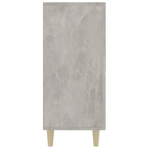 Betonszürke szerelt fa tálalószekrény 90 x 34 x 80 cm