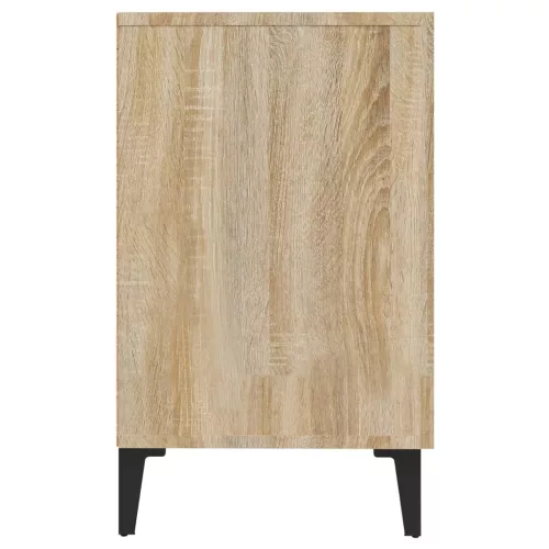 Sonoma tölgy színű szerelt fa tálalószekrény 100 x 36 x 60 cm