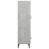Betonszürke szerelt fa magasszekrény 70 x 31 x 115 cm