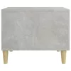Betonszürke szerelt fa dohányzóasztal 50 x 55 x 40 cm
