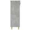 Betonszürke szerelt fa cipősszekrény 30 x 35 x 105 cm
