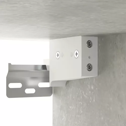 2 db betonszürke falra szerelhető éjjeliszekrény 35x35x20 cm