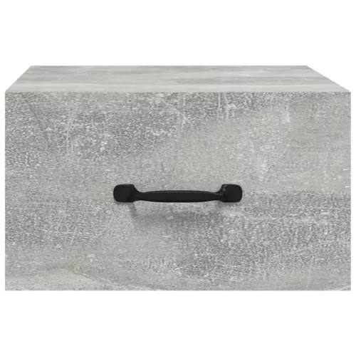 2 db betonszürke falra szerelhető éjjeliszekrény 35x35x20 cm
