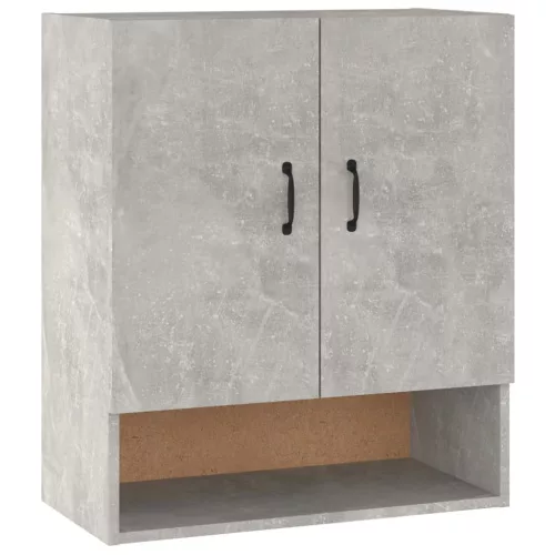 Betonszürke szerelt fa faliszekrény 60 x 31 x 70 cm