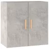 Betonszürke szerelt fa faliszekrény 60 x 30 x 60 cm