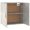 Betonszürke szerelt fa faliszekrény 60 x 31 x 60 cm