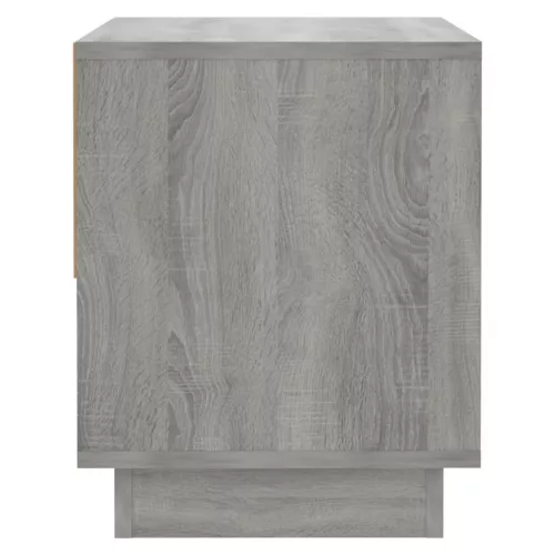 2 db szürke sonoma színű szerelt fa éjjeliszekrény 45x34x44 cm