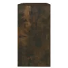 Füstös tölgy színű szerelt fa dohányzóasztal 89x41x76,5 cm