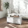 Szürke sonoma szerelt fa dohányzóasztal 90x50x41,5 cm