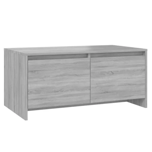 Szürke sonoma szerelt fa dohányzóasztal 90x50x41,5 cm
