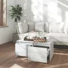 Szürke sonoma szerelt fa dohányzóasztal 90x50x41,5 cm