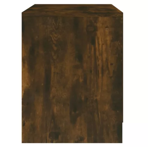 2 db füstös tölgy szerelt fa éjjeliszekrény 45 x 34,5 x 44,5 cm