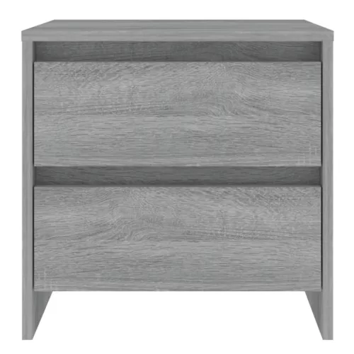 2 db szürke-sonoma színű éjjeliszekrény 45x34,5x44,5 cm