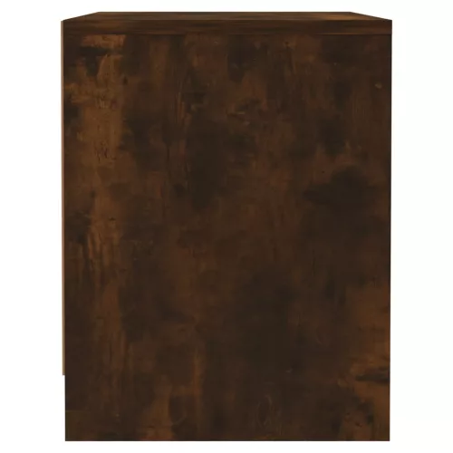 2 db füstös tölgy színű szerelt fa éjjeliszekrény 45x34x44,5 cm