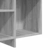 Szürke sonoma színű szerelt fa tálalószekrény 120 x 30 x 75 cm
