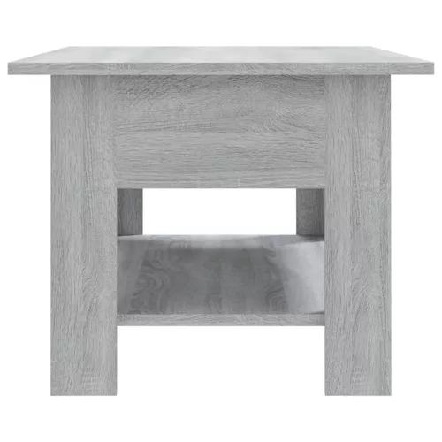 Szürke sonoma színű szerelt fa dohányzóasztal 102 x 55 x 42 cm